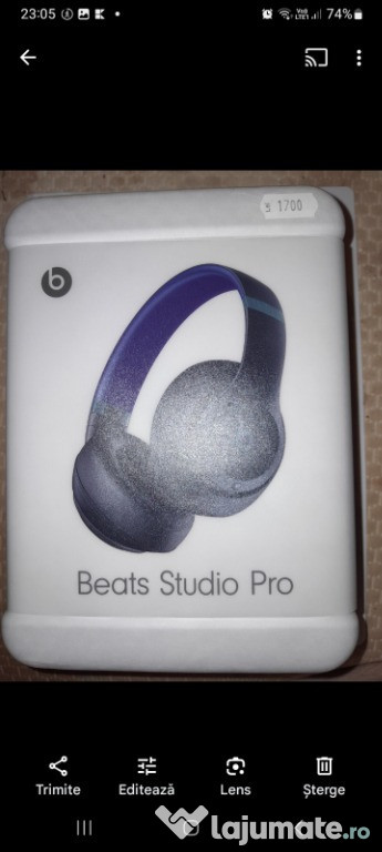 Casti Beats Studio Pro, Wireless, Noice Cancelling, NOI, Sigilat