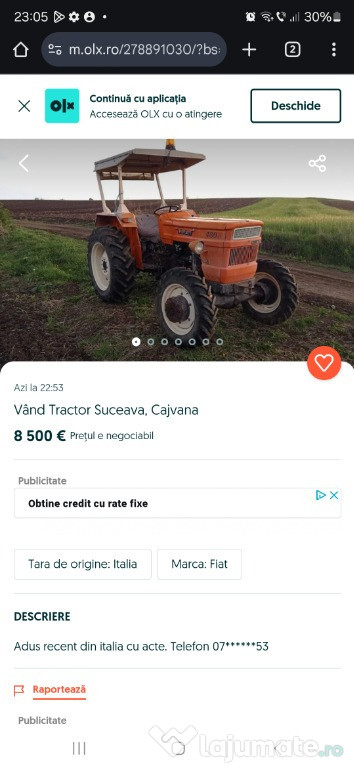 Tractor Fiat, Suceava