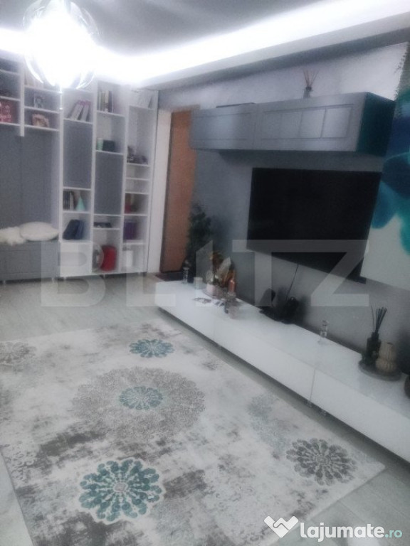 Apartament 3 camere, etaj 1/4, mobilat si utilat, zona Zarne