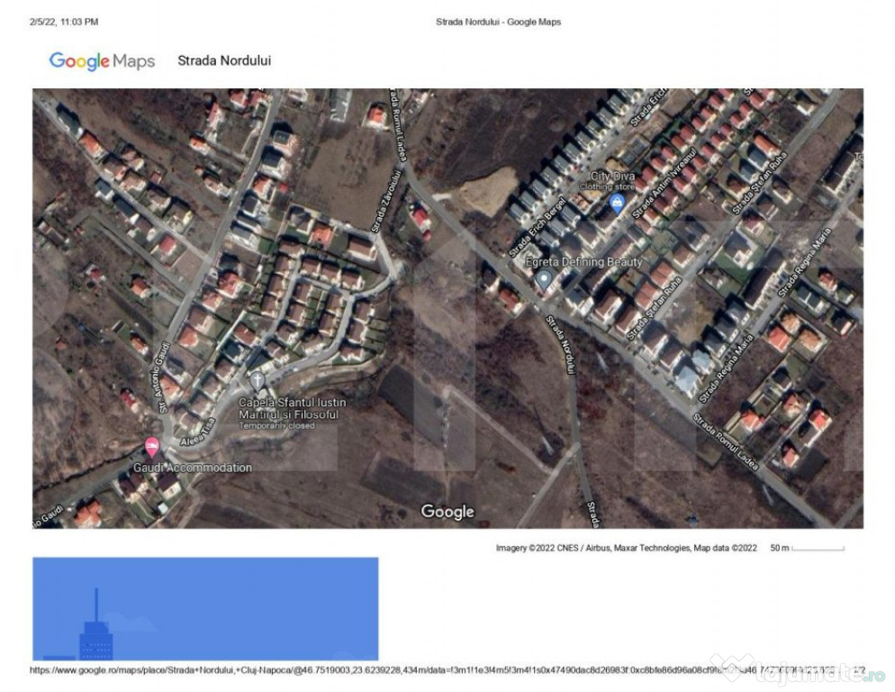 Teren intravilan 1208 mp cu PUZ finalizat, Borhanci