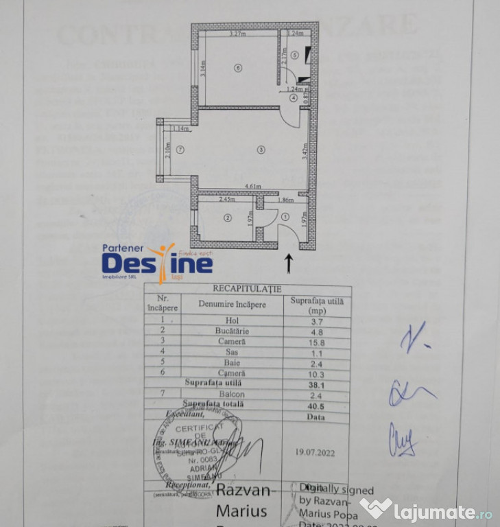 MIRCEA CEL BATRAN, Apartament 2 camere, semidecomandat,