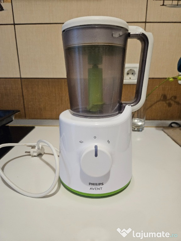 Philips Avent 2in1: aparat de gatit abur si blender+2 carti cu retete