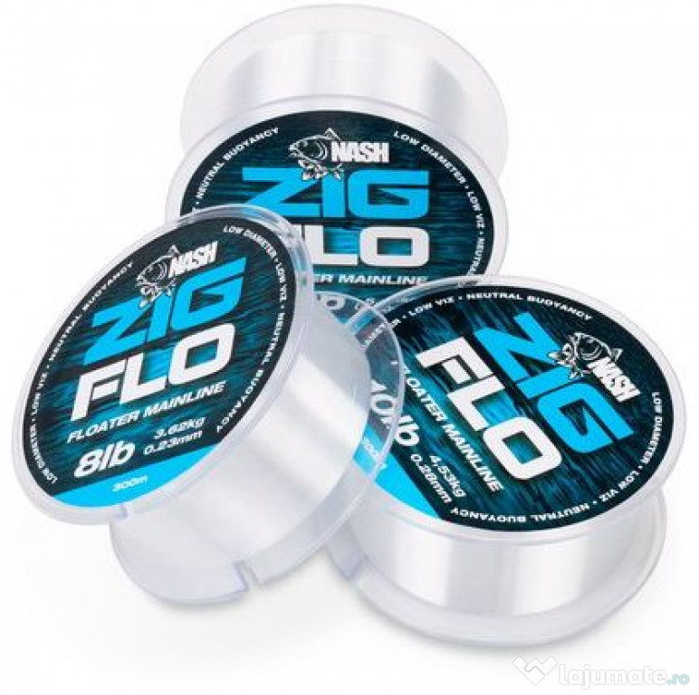 Fir Monofilament NASH Zig Flo, 15lbs-6.80kg, 0.35mm, 300m