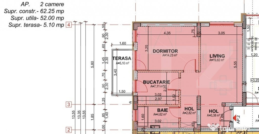 Apartament de 2 camere, de vanzare, in Sanpetru - Brasov