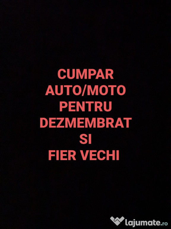 Cumpar auto pentru revanzare , dezmembrat sau fier vechi