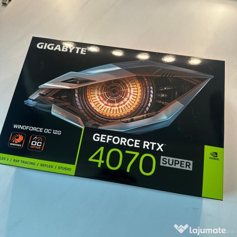 Nvidia RTX 4070 SUPER - SIGILATA GARANTIE -Gigabyte Windforce 12GB