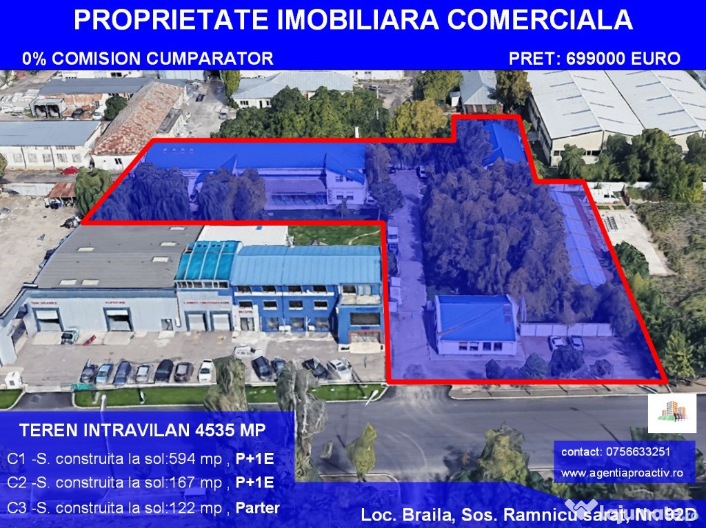 Proprietate Imobiliară Comercială – Oportunitate de Investiție Braila