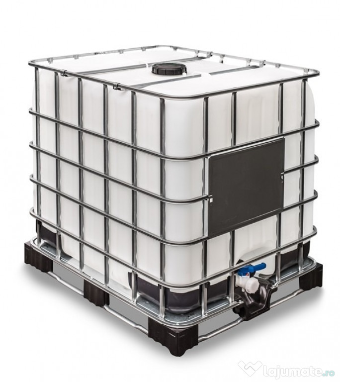 Container IBC UN pe palet metalic 1000L