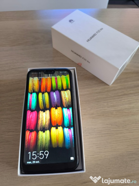 Telefon mobil Huawei P20 Lite, Dual SIM, 64GB + Card 64 Gb inclus