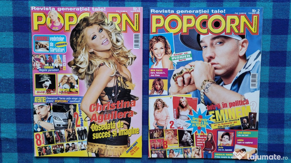 9 reviste POPCORN din 2005, 2006, 2007 si 2009 fara postere