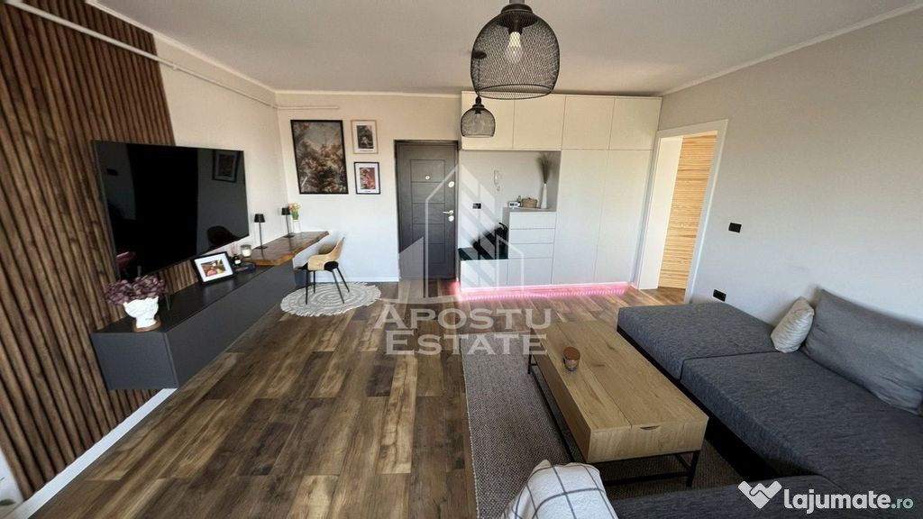 Apartament cu 2 camere complet mobilat si utilat, pe coma...