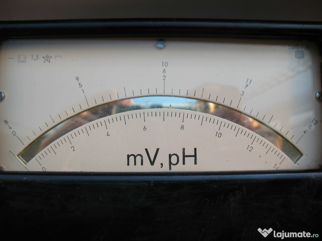 Milivoltmetru, Vechi , Vintage, De colectie,pH, steam punk