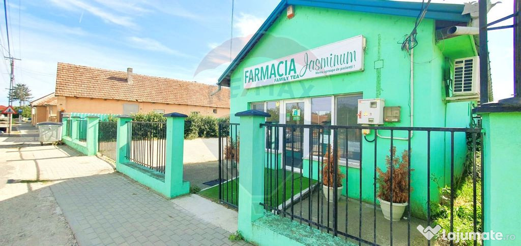 Spații comerciale și teren 885 mp, central, Sâmbăteni