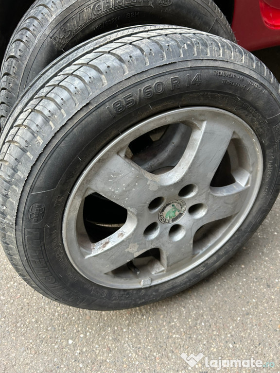 Set jante aluminiu Skoda Fabia cu cauciucuri de vară