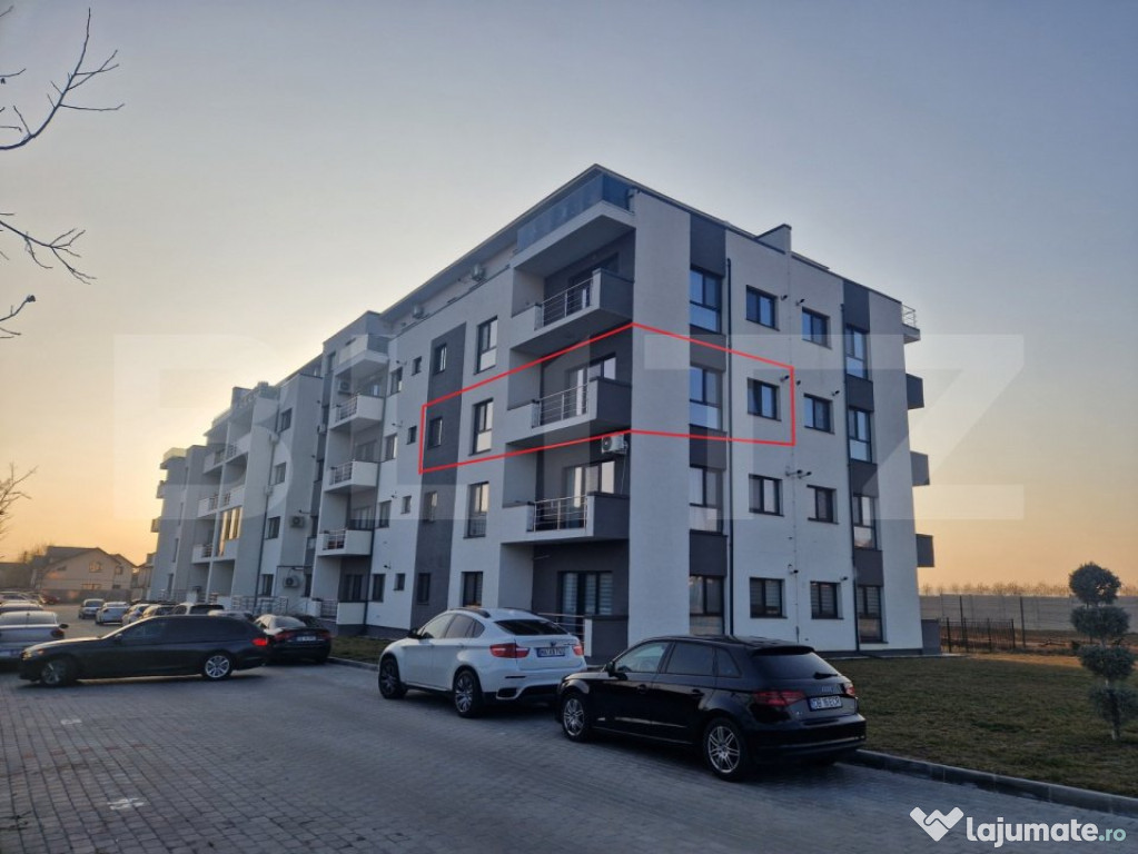 Apartament 3 camere, decomandat, 81,5 mp, etaj 2/4, bloc nou