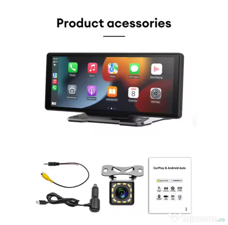 Navigatie 10” inch portabila CarPlay AndroidAuto