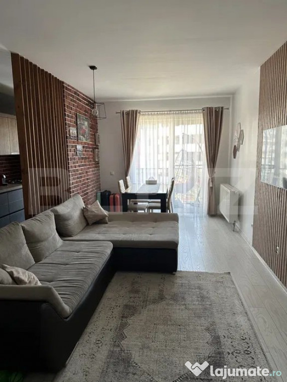 Apartament deosebit cu 2 camere, 56 mp, finisat si mobilat m