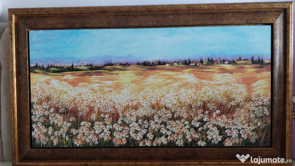 Tablou cu peisaj 119x69 cm - rama masiva