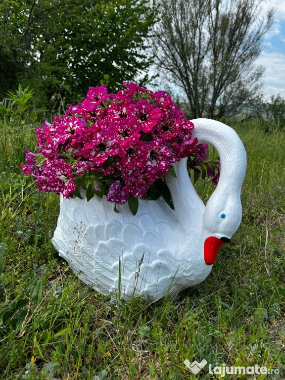 Lebăda plastic ghiveci