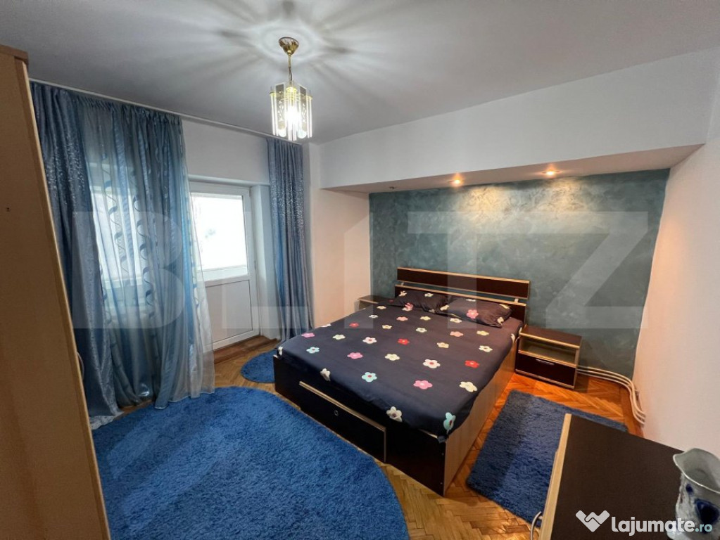 De închiriat – Apartament generos cu 3 camere, 80 mp, în