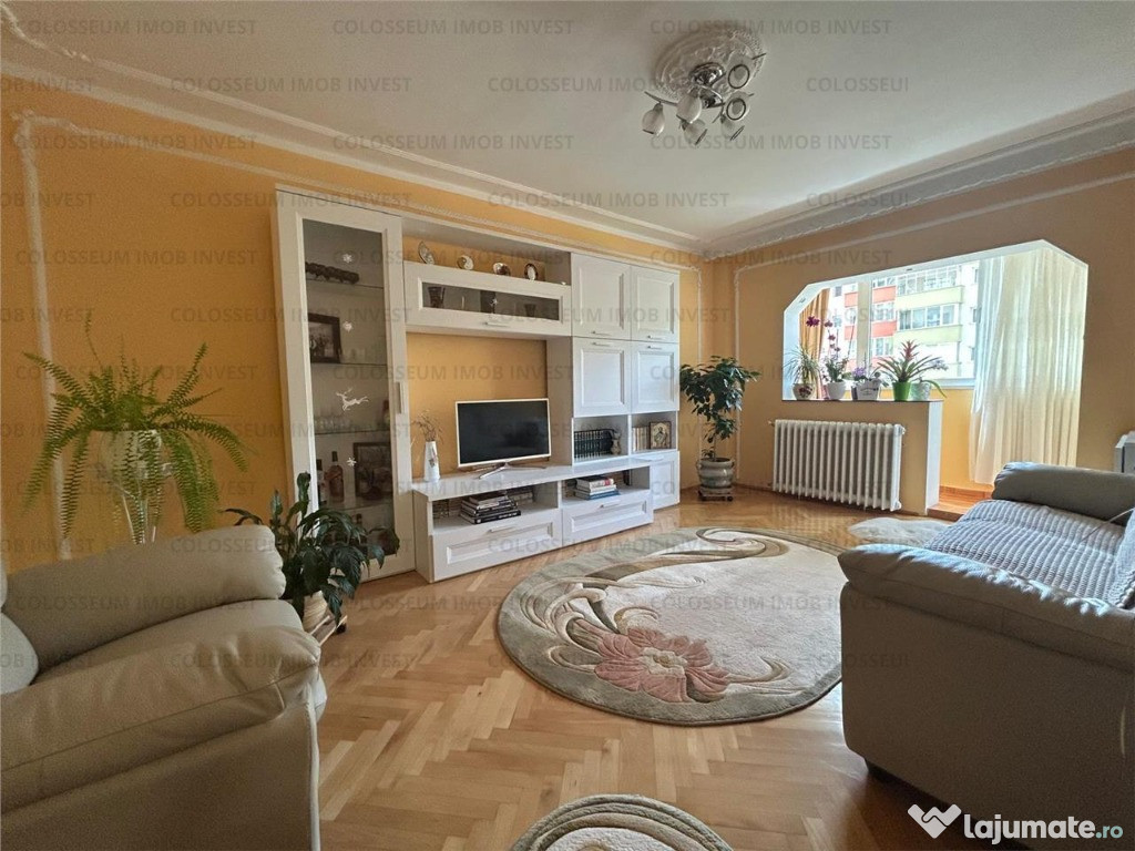 Apartament spațios, 4 camere, 2 bai, etaj 1, mobilat – Calea București