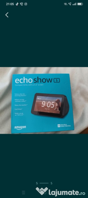 Boxa inteligenta Amazon Echo Show 5 (2nd Gen), 5.5" Touch Screen, Came