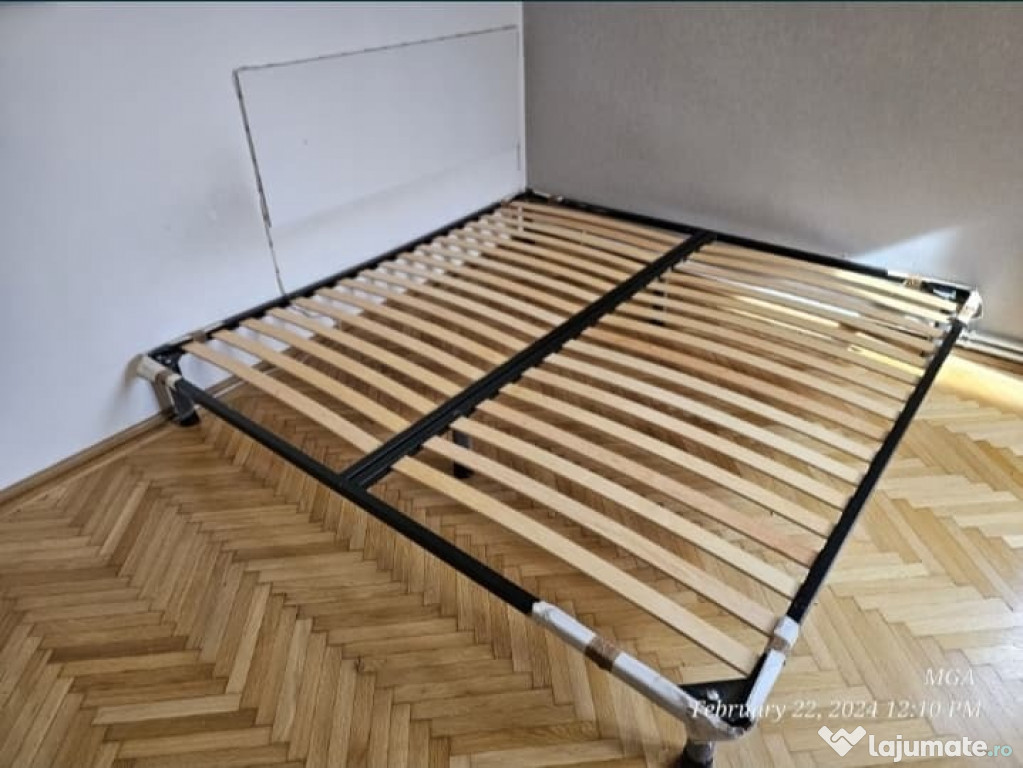 Vând somiera metal 200x200 cm 6 picioare