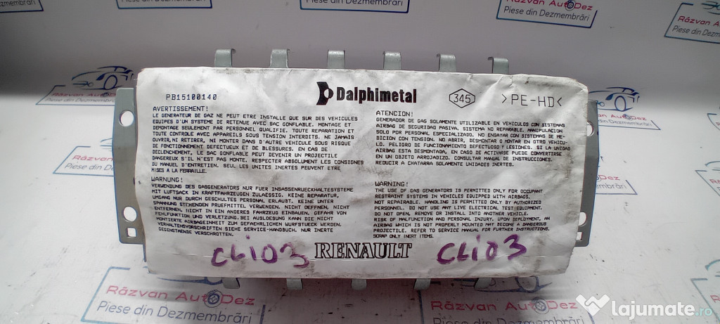 Airbag pasager Renault Clio 3 2010