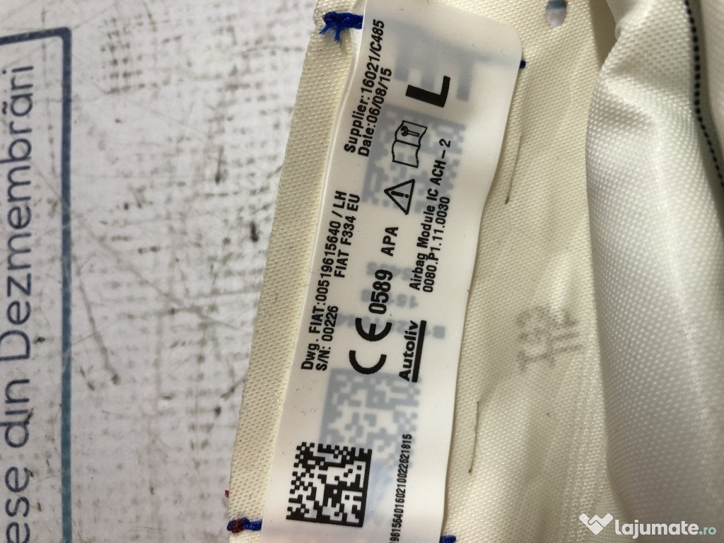 Airbag cortina stanga Fiat 500X 2016