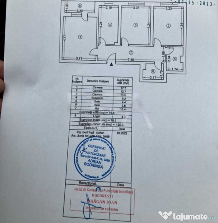 Apartament 3 Camere | Exigent Plaza | Mobilat şi utilat | F