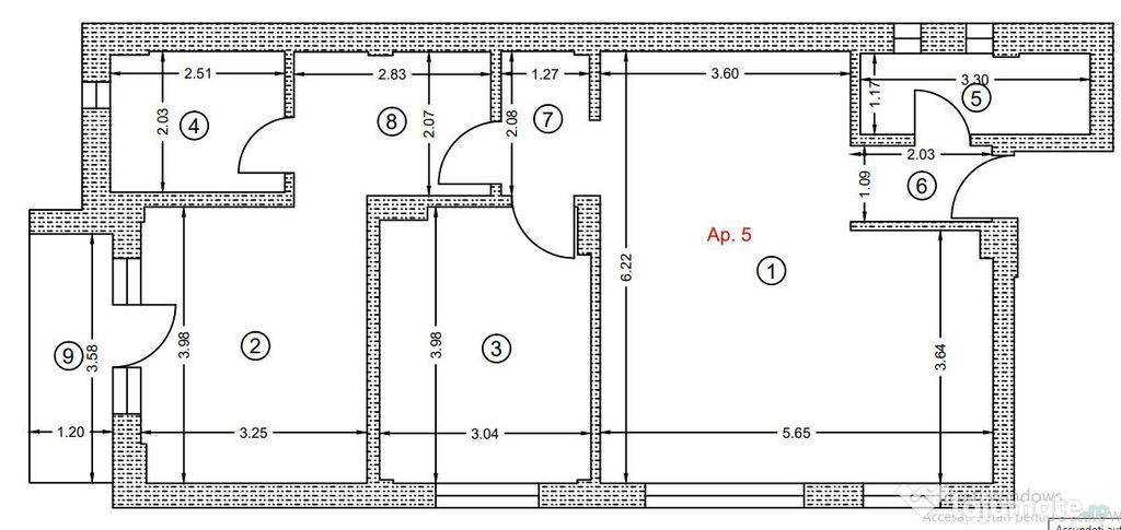 3camdec2bai/mob-util complet+parcare inclusa/centru Popes...