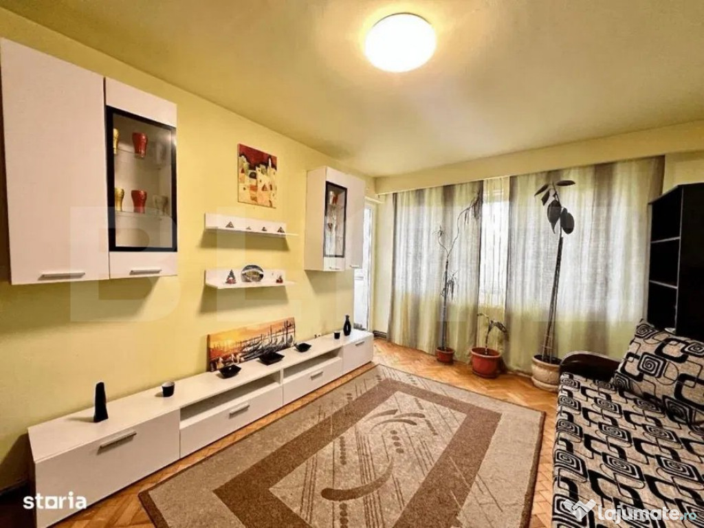 Apartament 2 camere, semidecomandat, 45mp, parcare, zona P-t