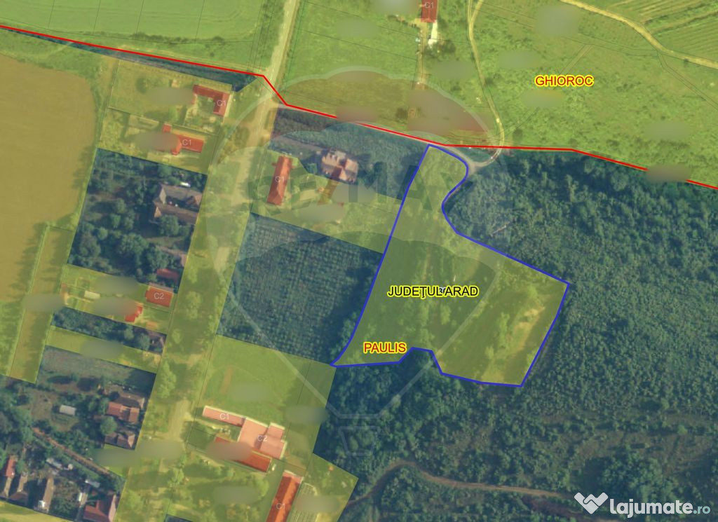 De vânzare teren 13,412mp Păuliș
