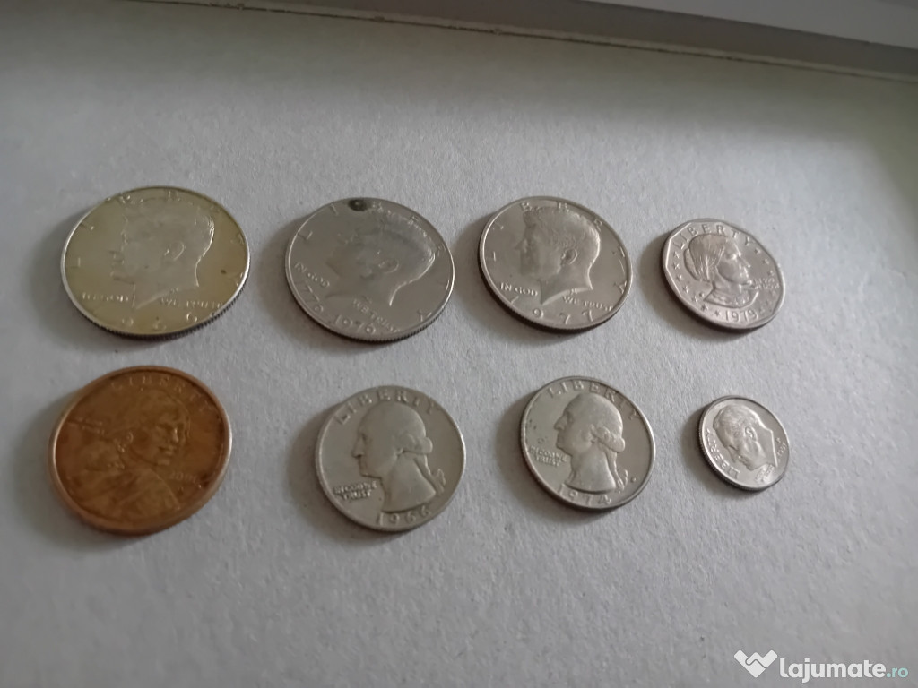 8 monede vechi SUA