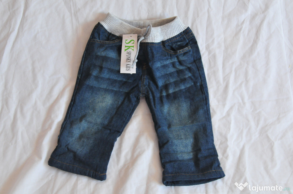 Jeans de iarna, captusit pentru copii