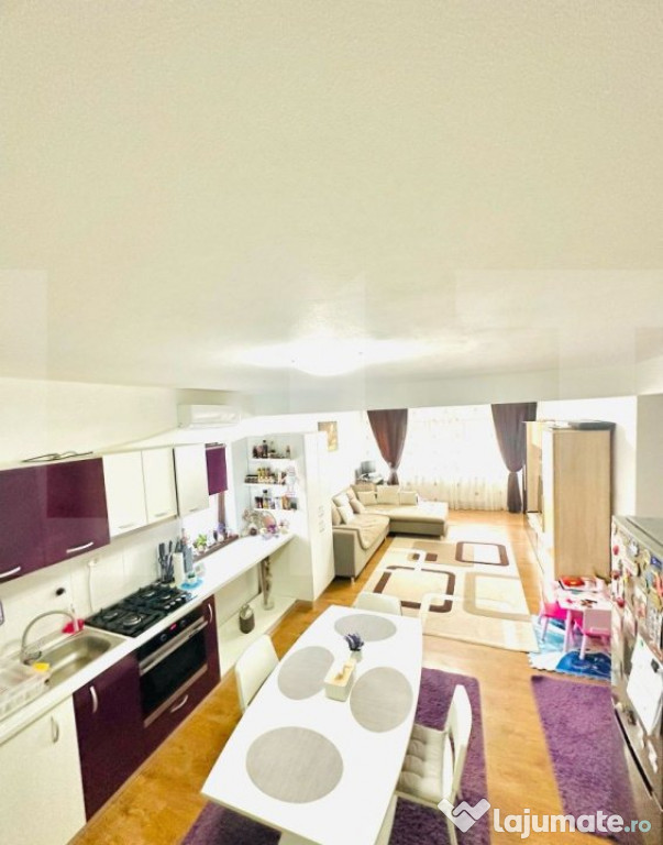 Apartament spațios, 3 camere, complet mobilat și utilat, g