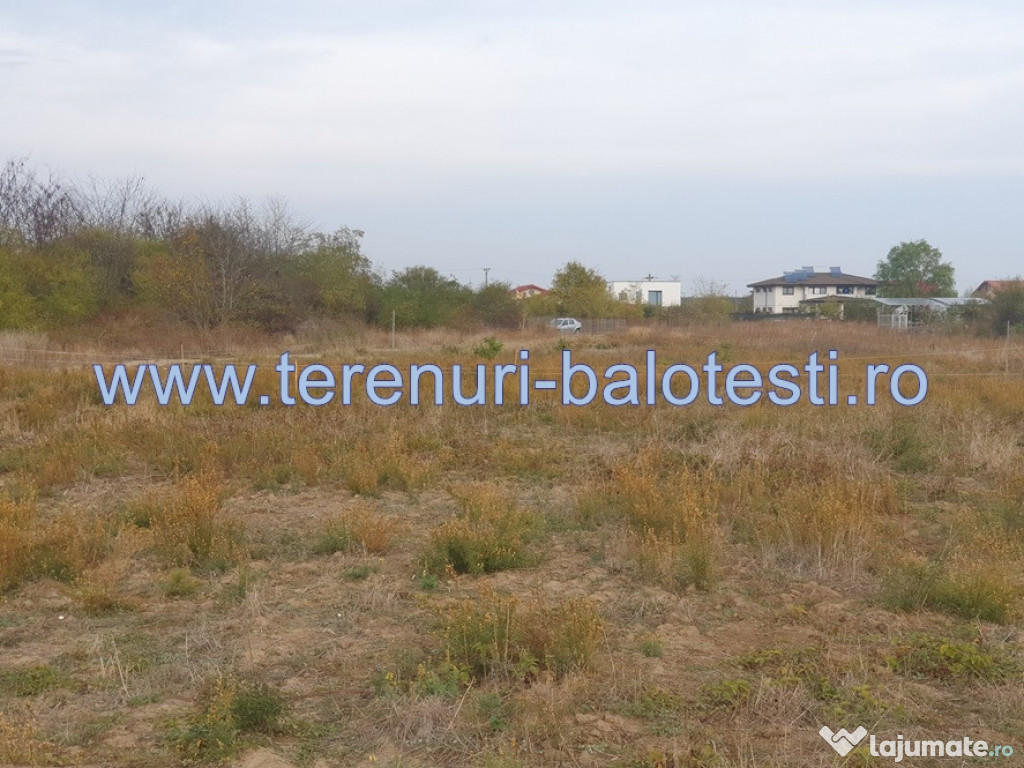 Lot teren Balotesti,langa case, 1250 mp, 44 euro/mp