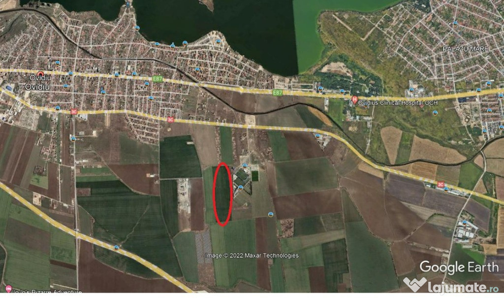 Teren de vanzare Ovidiu zona Academia de Fodbal