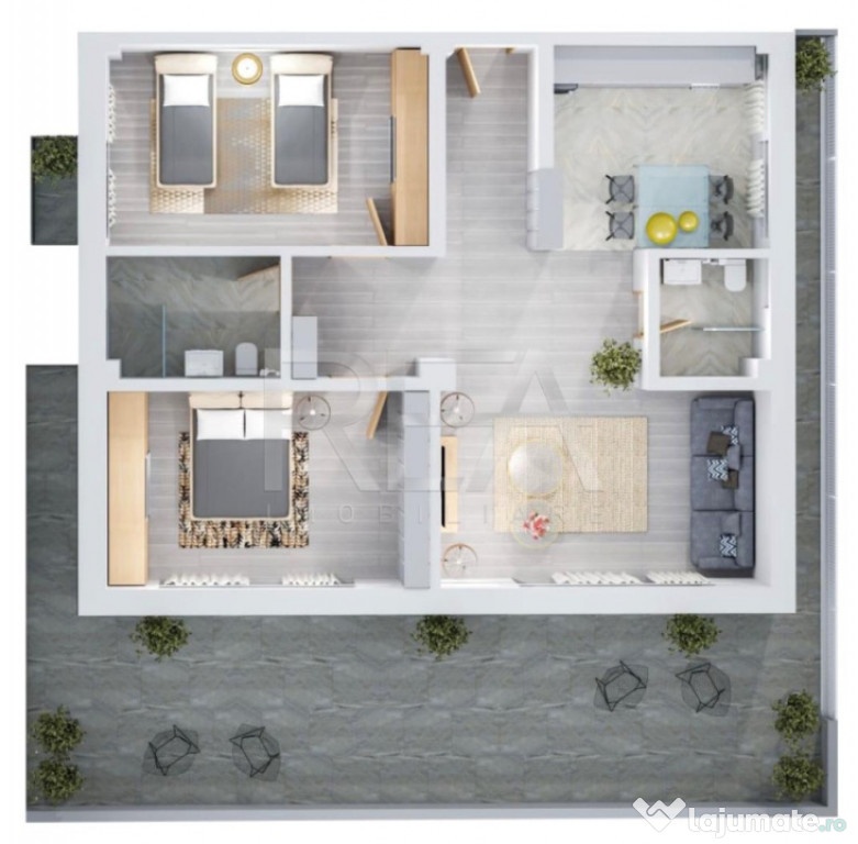 UP Boutique - Pipera Voluntari - APARTAMENT 3 CAMERE finisaj