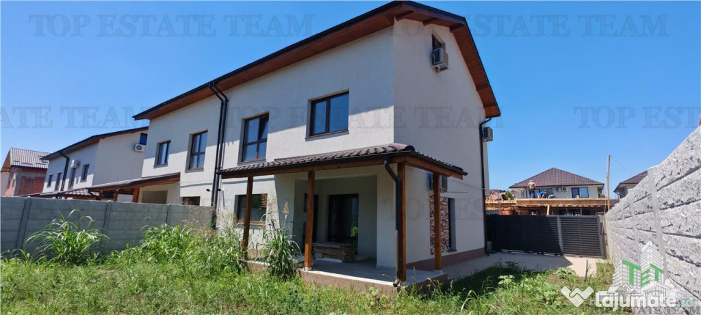 Vila individuala cuplata 5 camere, P 1 M, incalzire in pardo