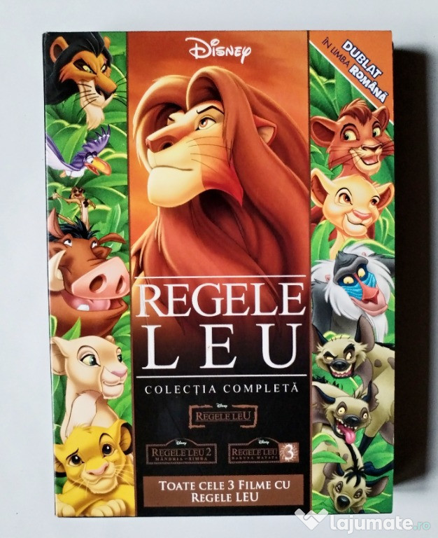 Regele Leu (The Lion King), colectie 3 dvd-uri dublate in limba romana