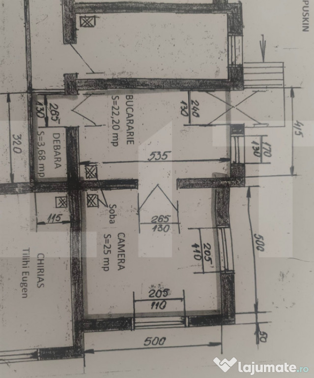 Casa cuplata, 51mp utili +29mp teren pentru garaj, curte com