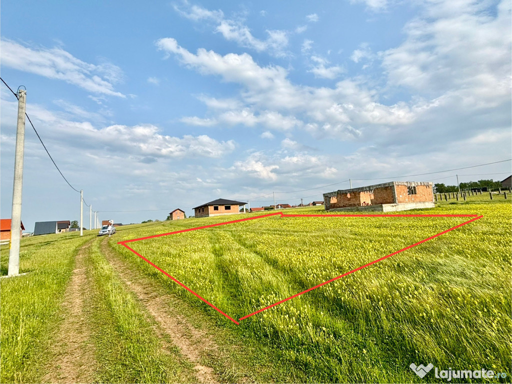 Teren casa/cabana, cu utilități - 529mp Sibiu/Rosia