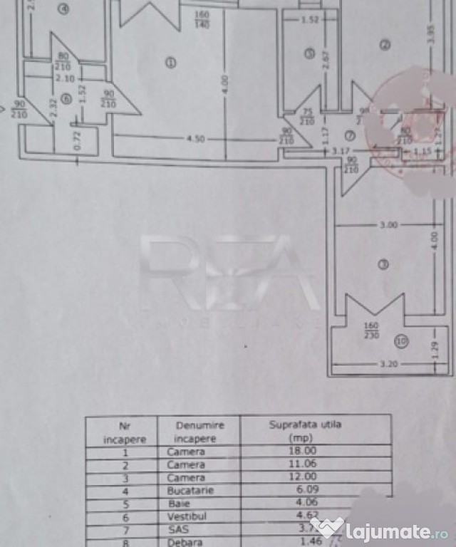 3 camere 5/9, zona Uverturii-Teatrul Masca