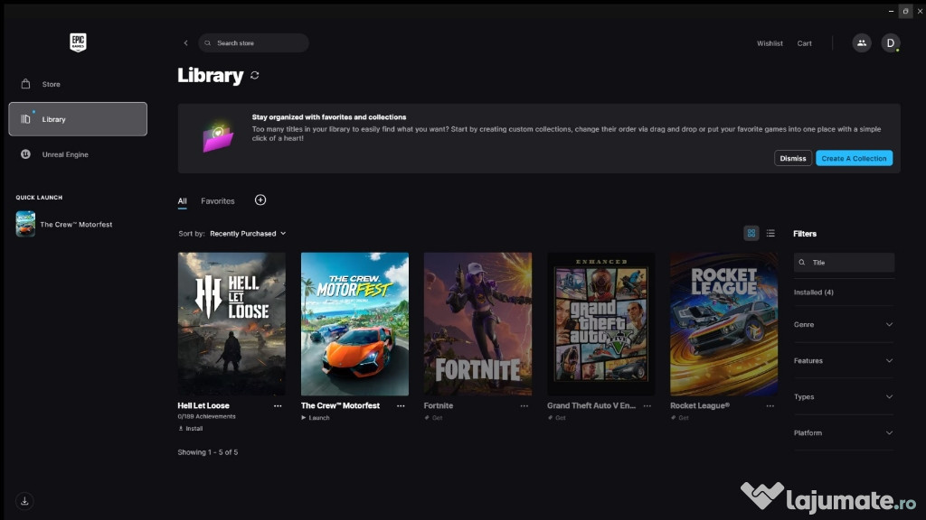 Vand cont epic games full acces.NEGOCIABIL!