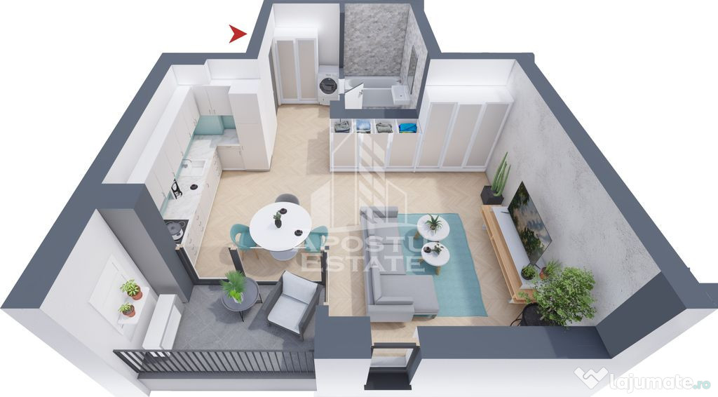 Apartament cu 1,2 si 3 camere, finalizare 2026, zona Toro...