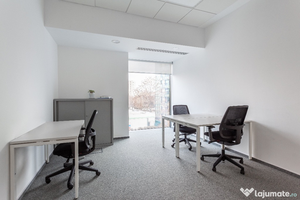 Spațiu de birou frumos proiectat pentru 2 persoane în Spaces Unirii