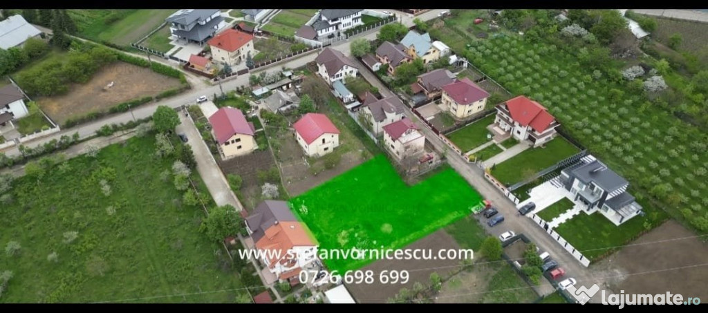 Teren Liber INTRAVILAN bine pozitionat Toate utilitatile