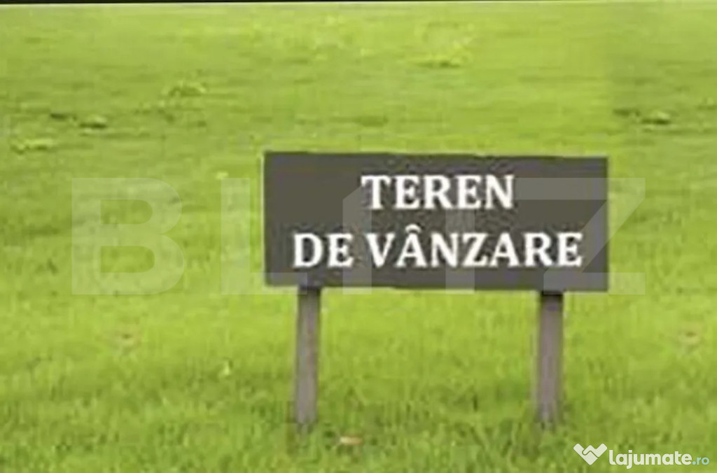 Teren de vânzare – 587 mp, deschidere 20 ml – Lisaura,