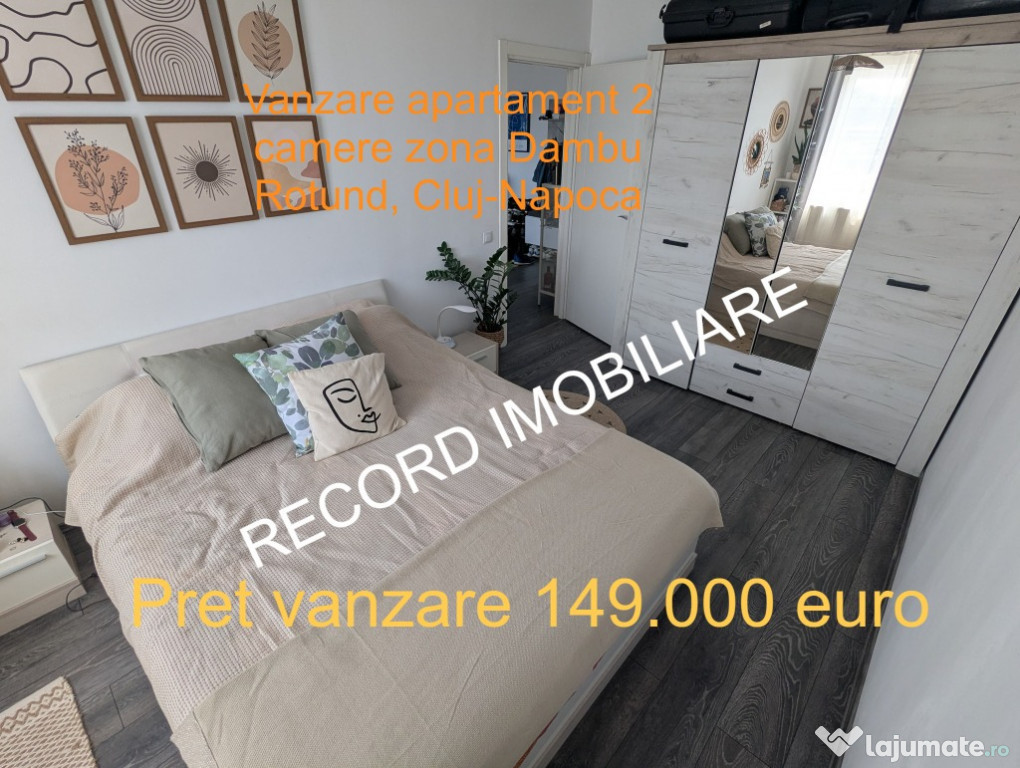 Apartament 2 camere separate, 56 mp, Bloc 2018, Dambul Rotund